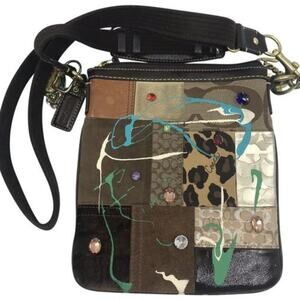 COACH Customized Multicolor Fabric Crossbody Bag